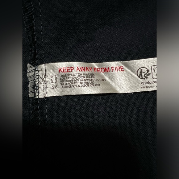 Free People A-line Linen Mini Dress Long Balloon Sleeves Black Small NWoT - Picture 9 of 11